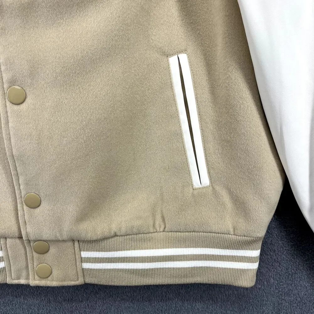 True Religion Jacket Men’s XL Buddha Logo Two Tone Varsity Letterman‎